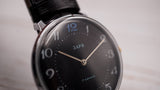 Vintage Zaria 1601 Soviet mechanical wristwatch, unisex watch, black dial