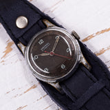 Retro Original Pobeda Moskva 2Q1957 Military Style wristwatch