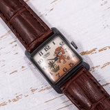 Vintage soviet children's mechanical watch Slava Cartoon Lion