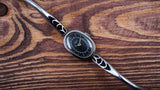 Vintage Soviet womens mechanical watch Luch 1801.1 K1 black dial