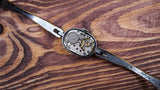 Vintage Soviet womens mechanical watch Luch 1801.1 K1 black dial