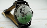 Vintage Original Pobeda ZIM 2602 ladies watch Mickey Mouse on dial