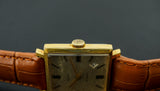 Vintage Soviet square dress watch SLAVA 21 jewels