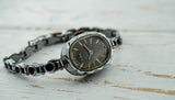 Vintage Soviet womens mechanical watch Luch 1801.1, black dial