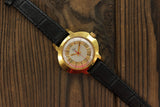 Vintage Soviet women's mechanical watch Luch gold plate case, nice collectible condition