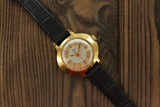 Vintage Soviet women's mechanical watch Luch gold plate case, nice collectible condition