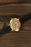 Vintage Soviet women's mechanical watch Luch gold plate case, nice collectible condition