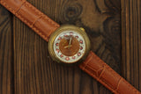 Vintage Soviet women's mechanical mini watch Slava Fabulous patterns