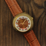 Vintage Soviet women's mechanical mini watch Slava Fabulous patterns