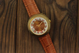 Vintage Soviet women's mechanical mini watch Slava Fabulous patterns