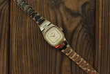 Vintage Soviet womens mechanical mini watch Chaika, cocktail bracelet wristwatch