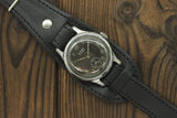 Vintage Soviet mechanical men's watch Mayak Maiak 1Mchz, black dial