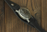 Vintage Soviet mechanical men's watch Mayak Maiak 1Mchz, black dial