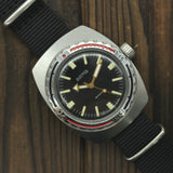 Soviet mechanical men's watch VOSTOK black Barrel Amphibian Diver