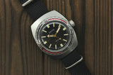 Soviet mechanical men's watch VOSTOK black Barrel Amphibian Diver