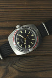 Soviet mechanical men's watch VOSTOK black Barrel Amphibian Diver