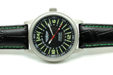 PILOT Aviator Soviet MILITARY stainless steel 24 hour watch POLJOT