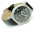 PILOT Aviator Soviet MILITARY stainless steel 24 hour watch POLJOT