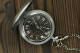 Vintage Soviet RARE MOLNIJA 3602 pocket watch, black dial, roman numerals