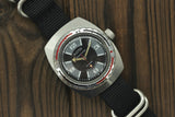 Soviet mechanical men's watch VOSTOK black Barrel Amphibian Diver