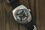 Soviet mechanical men's watch VOSTOK black Barrel Amphibian Diver