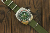 Soviet mechanical men's watch VOSTOK green Barrel Amphibian Diver