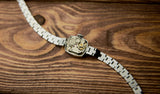 Zaria vintage ladies mechanical square wristwatch 17 jewels