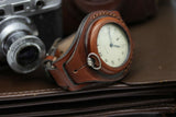 Antique WWI times New Leather STRAP (WRISTBAND) For Pocket Watch 45mm