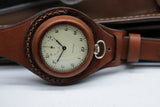 Antique WWI times New Leather STRAP (WRISTBAND) For Pocket Watch 45mm