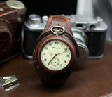 Antique WWI times New Leather STRAP (WRISTBAND) For Pocket Watch 50mm