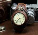 Antique WWI times New Leather STRAP (WRISTBAND) For Pocket Watch 50mm