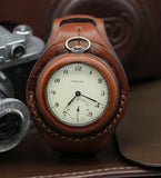 Antique WWI times New Leather STRAP (WRISTBAND) For Pocket Watch 45mm