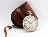 New! WW1 times New Leather Case for Pocket Watch 45-50mm 55mm WWII